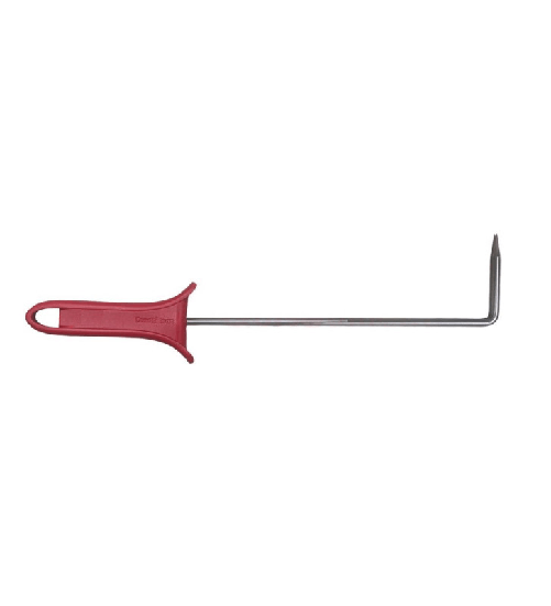 Cerutti asta tira teglie, buca bolle, acciaio inox manico nylon