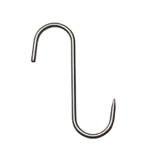 Arici gancio in acciaio inox mm 250x15 una punta