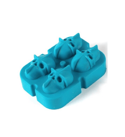 Ilsa stampo 4 teschi in silicone per ghiaccio, cm 5x3x4 prodotto professionale