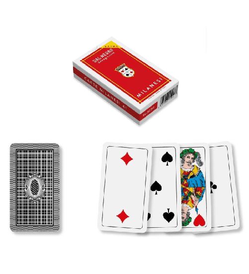 Dal Negro Milanesi extra, carte da gioco regionali