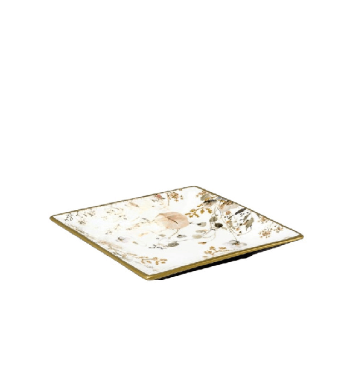 Fade jasmine, svuotatasche cm 24x24, in fine porcellana