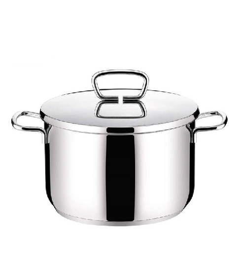 Tescoma praktik, pentola cm 22 lt 5, in acciaio inox 18/10 qualità extra pesante con coperchio