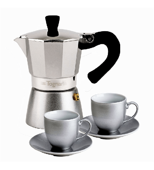 Tognana Favola, caffettiera in alluminio da 2 tazze