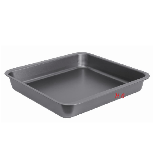 Gnali teglia quadrata cm 25x25x6 alta, alluminio antiaderente qualità media