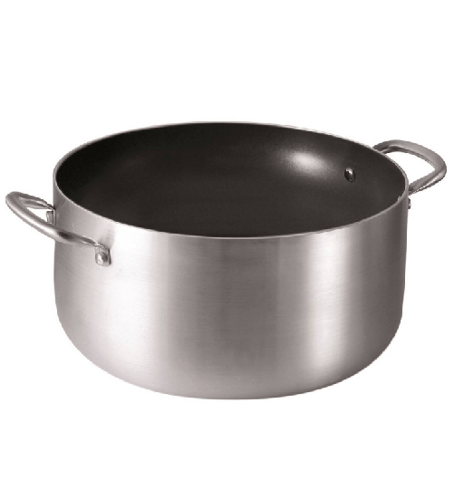 Abert cucinart, casseruola bassa cm 24, in alluminio antiaderente, adatta ad induzione