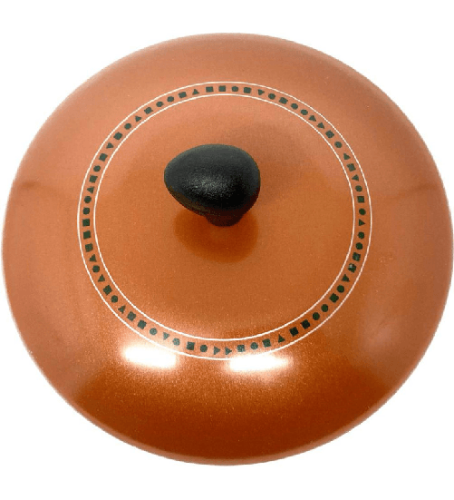 Moneta zecchino, coperchio bombato cm 20 in alluminio