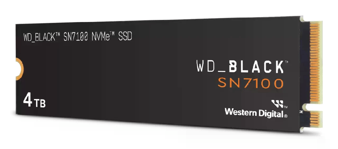 Sandisk Western Digital Black SN7100 4 TB M.2 PCI Express 4.0 NVMe 3D TLC NAND Western Digital Black SN7100 4 TB M.2 PCI Express 4.0 NVMe 3D TLC NAND