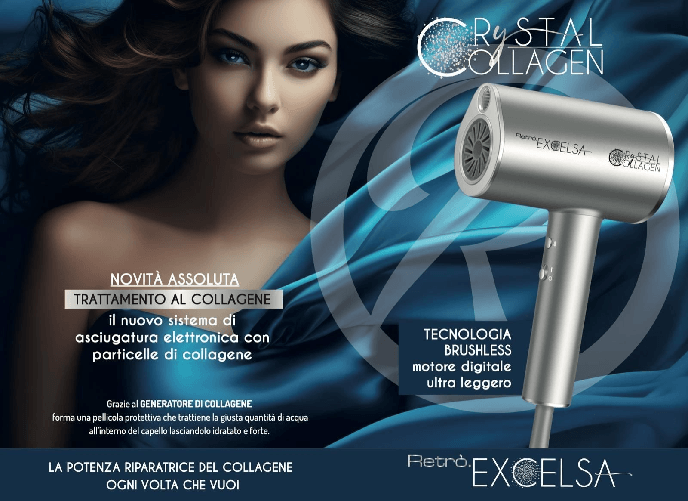 PHON RETRO' EXCELSA CRYSTAL COLLAGEN PIU' PIASTRA GHD PLATINUM CON POCHETTE GHD