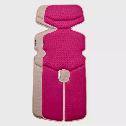 Airboard Materassino Traspirante_taglia M_ Per Seggiolino Auto Gruppo 2/3 E Passeggino_panna/rosa