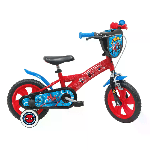 Disney Bicicletta 12 Pollici Spiderman, Bici per Bambini 2-4 anni