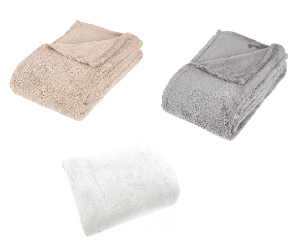 MORBIDA COPERTA PLAID IN PILE 130X160cm CALDA COPERTA INVERNO