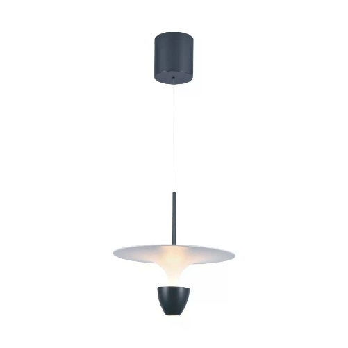 V-TAC Lampadario LED 9W dal Design Moderno 30*300*173Cm Colore Bianco e Grigio Altezza regolabile 3000K
