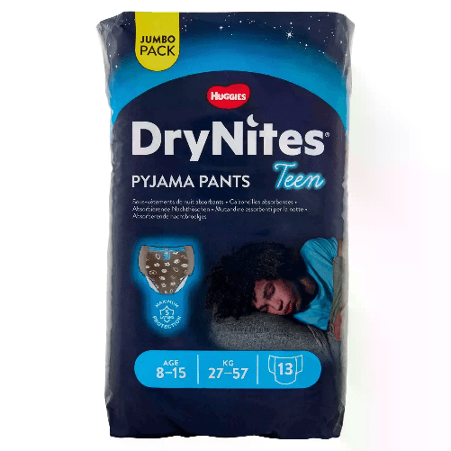 HUGGIES Huggies Mutandina Assorbente Drynites 8-15a Boy 27-57 Kg Pezzi13 Jumbo