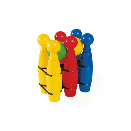 Androni Giocattoli Set 6 Pezzi di Birilli e 2 Palline Plastica Multicolore 7224