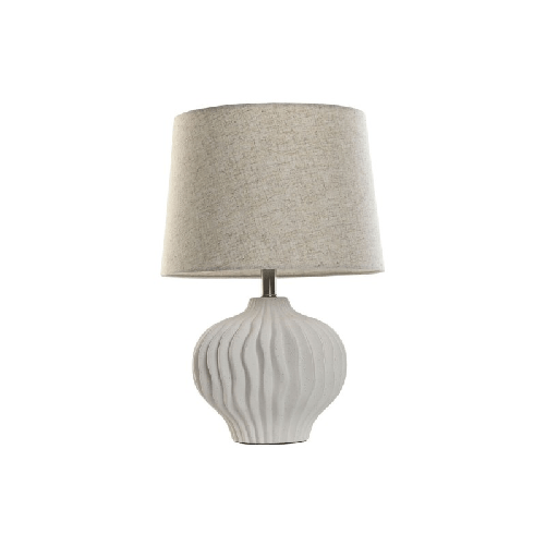 Home ESPRIT Lampada da tavolo Home ESPRIT Bianco Beige 50 W 220 V