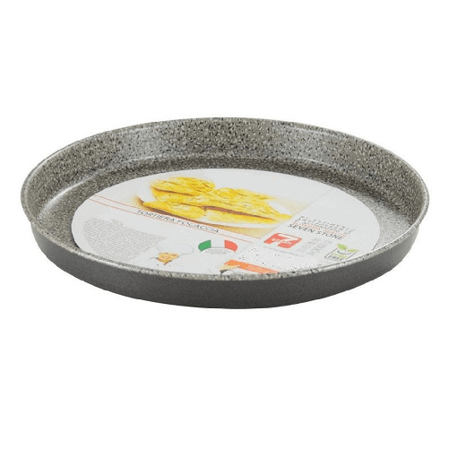 TrAdE Shop Traesio Teglia Stampo Tortiera Focaccia Rotonda Da 24 Cm Antiaderente Antigraffio 037104m -