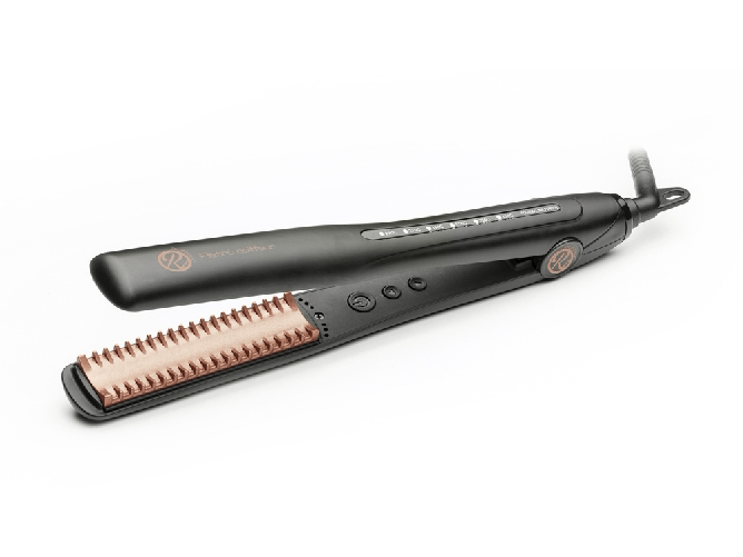 PIASTRA RETRO' COMB HAIR STRAIGHTENER + 6 PZ LACCA WELLA EXCLUSIVE FORTE NO GAS 250 ML