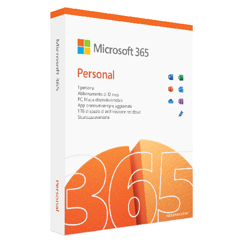 Microsoft 365 personal abbonamento annuale suite produttività 1 tb cloud