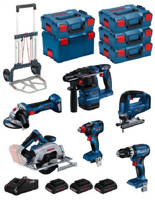 Bosch professional bosch kit bk603 (gsb18v-45 +gdx18v-200.. 8435587928423 Bosch professional bosch kit bk603 (gsb18v-45 +gdx18v-200 +gks18v-57-2 +gst1