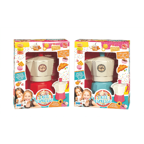 Rs Toys Caffettiera Giocattolo Caffè Italiano con Coperchio Apribile - 11935