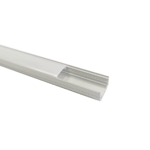 Silamp Profilo Alluminio Piatto con inserti 1m per Striscia led BARRA-6-1M