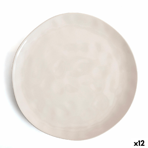 Piatto da pranzo Bidasoa Cosmos Bianco Ceramica 26 cm (12 Unità)