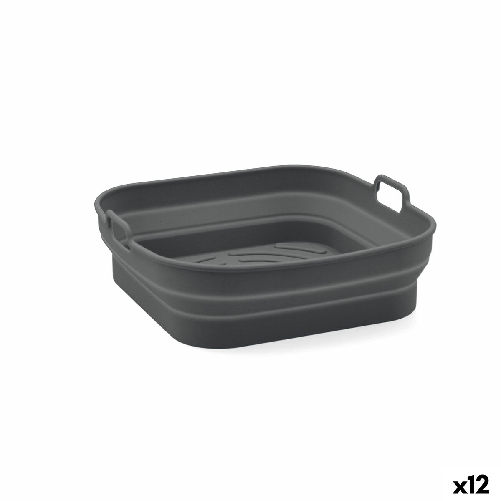 Quid Cestello Pieghevole in Silicone per Friggitrice ad Aria Quid Naturalia 20 x 20 x 8 cm (12 Unità)