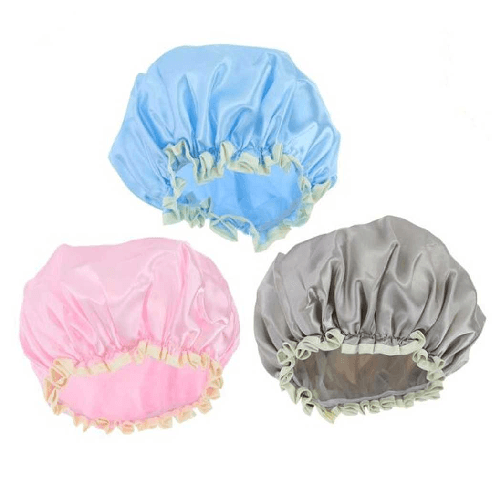 Cuffia Per Doccia Bagno Elastico Colorata Lucida Con Bordino Protegge Capelli 87651 -