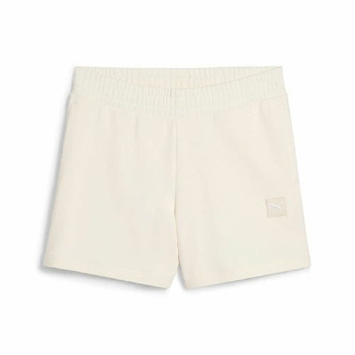 Puma Pantaloncini Sportivi da Donna Puma Essentials Elevatedd-Ris Bianco Naturale