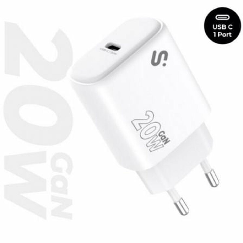 SUBBLIM SUBCHG-6G2001 Caricabatterie per dispositivi mobili Universale Bianco AC Ricarica rapida Interno Subblim Caricabatterie per Auto Subblim SUBCH