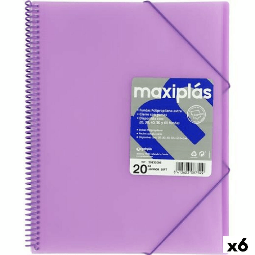 Grafoplas Classificatore Documenti Grafoplas Lavanda A4 (6 Unità)