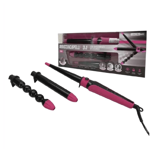 Piastra Arricciacapelli 3 In 1 Set Multifunzione Accessori 38w Rivestimento In Ceramica -