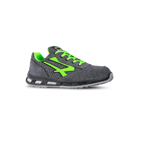 U-power point scarpe antinfortunistiche s1p src esd basse grigio-verde red lion