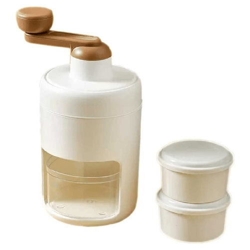 TrAdE Shop Traesio Tritaghiaccio Manuale A Manovella Facile Da Usare Macchina Ghiaccio Tritato Granita Casa -