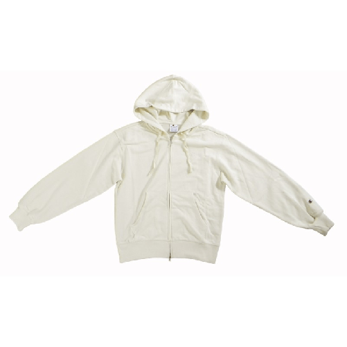 Champion FULL ZIP HOODIE SWEATSHIRT Heavy Soft Compact Spring Poly Terry Donna Naturale Taglia S