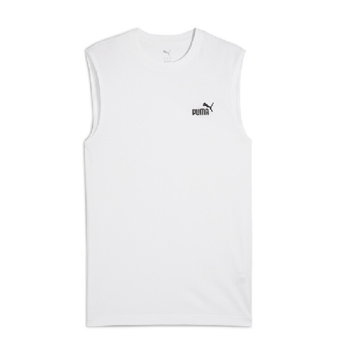 Puma PUMHB Puma Ess Sleeveless Tee, Maglietta Uomo, Puma White Taglia XS