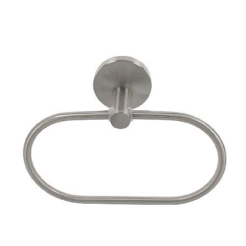 Porta Asciugamani Ad Anello In Acciaio Satinato Accessori Da Bagno Portasciugamano 87910 -