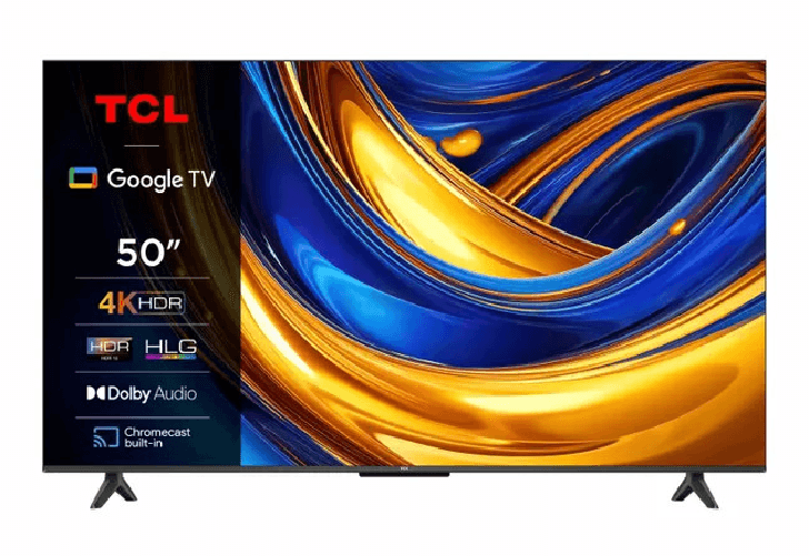 Tcl smart tv 50p61k 50 pollici 4k hdr direct led con google tv