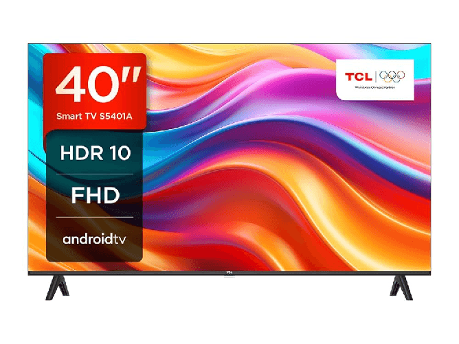 Tcl smart tv 40" qled full hd android tv - televisore 100 cm con google