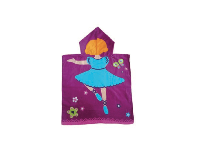 Poncho Mare In Spugna Linea Billy Disegno Ballerina