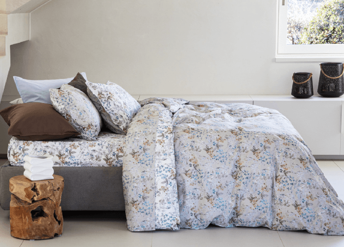 Completo Lenzuola Letto Matrimoniale In Cotone Modello Les Uniques Dis. 2513