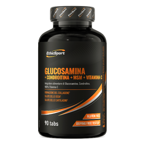 Ethicsport GLUCOSAMINA con Condoitina, MSM e Vitamina C 90cpr