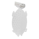 Tappeto Tappetino Pvc Pesce Bianco Antiscivolo Vasca Bagno Doccia 74x36 Cm 59614 -