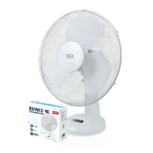 Ventilatore da Tavolo 40cm Bianco