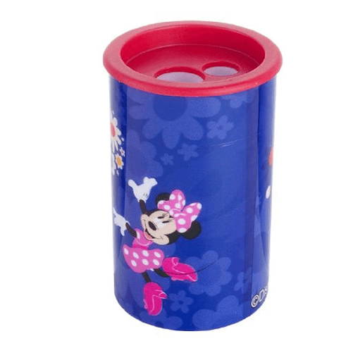 Temperamatite Rotondo A 2 Fori Minnie Con Serbatoio Per Scuola Casa Bambine 961204 -