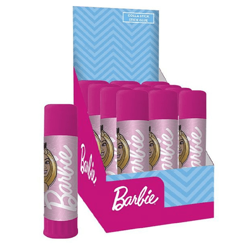 Set 12 Pz Colla Stick Da 25gr Grafica Barbie Per Scuola Regali Feste Bambine 966773 -