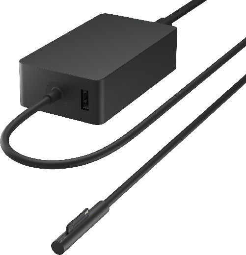 Microsoft surface caricatore 65w per laptop e tablet con porta usb compatibile