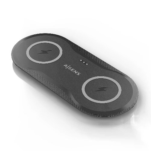 AISENS ASCH-15W2WC060-BK Caricabatterie per dispositivi mobili Cuffie, Smartphone Nero USB Carica wireless Interno AISENS ASCH-15W2WC060