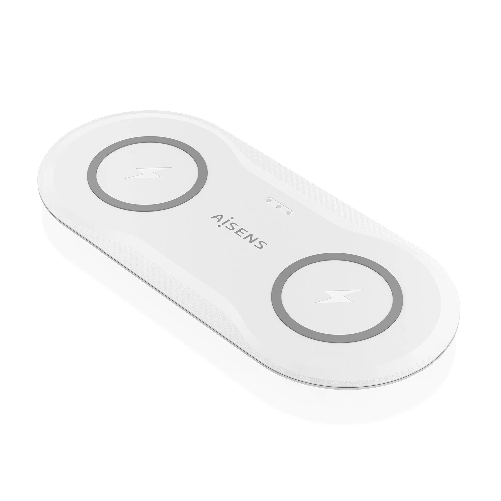 AISENS ASCH-15W2WC059-W Caricabatterie per dispositivi mobili Cuffie, Smartphone Bianco USB Carica wireless Interno AISENS ASCH-15W2WC059