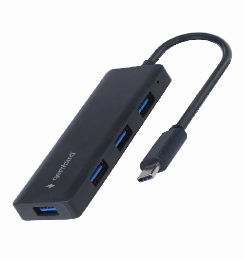 Gembird UHB-CM-U3P4-02 replicatore di porte e docking station per laptop Cablato USB 3.2 Gen 1 (3.1 Gen 1) Type-C Nero Gembird hub usb 3.1 type-c 4 po